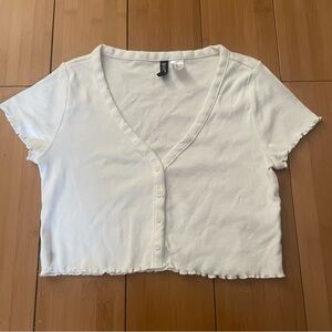 H&M Buttoned Up Croptop